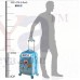 OkaeYa 46 Cms Light Blue Doremon Design Hard Sided Children's Luggage